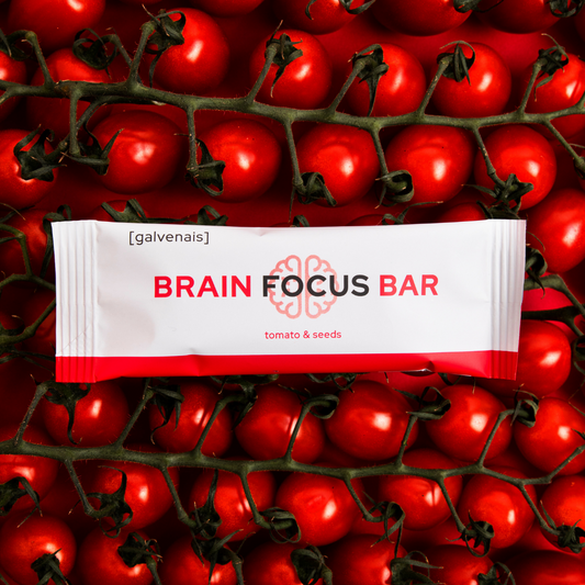 Brain FOCUS Bar guarana savoury snack lunch galvenais