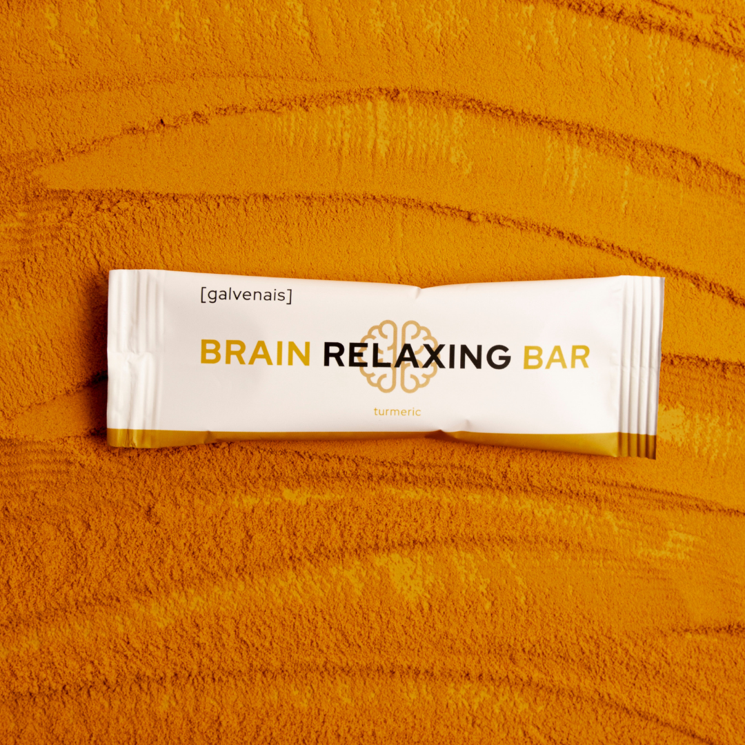 Brain RELAXING Bar turmeric melatonin tulsi holy basil no added sugar