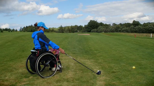 wheelchair adaptive golf swing golf club tukums